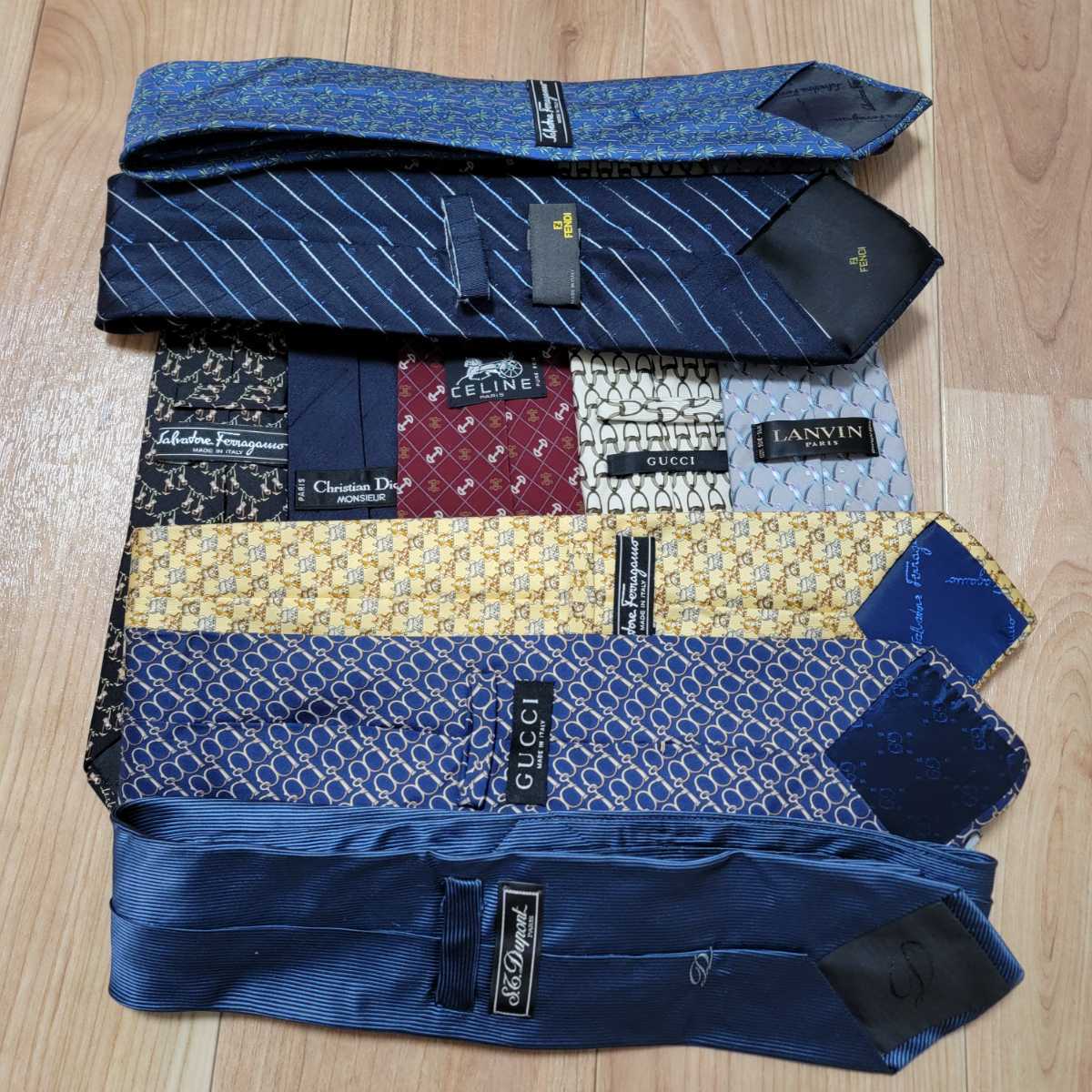 ハイブランドネクタイ 全てシルク 50本セット エルメス まとめ グッチ