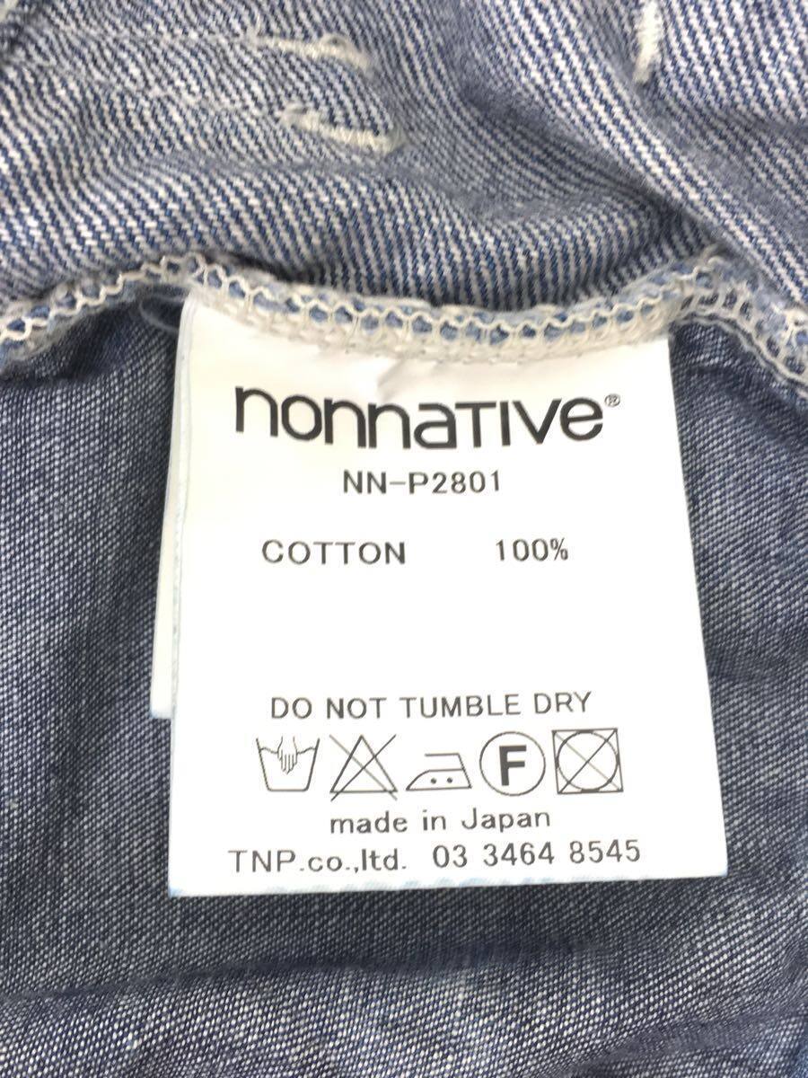 nonnative◇15AW/デニム/ストレートパンツ/0/コットン/IDG/NN-P2801