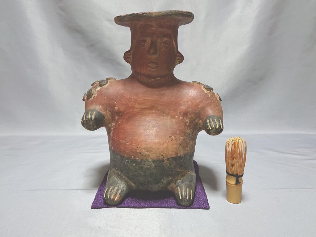  メキシコ プレインカ 戦士座像 土偶(土器)｜売買されたオークション情報、yahooの商品情報をアーカイブ公開 - オークファン 土器
