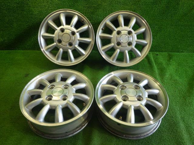 スズキ 初代ラパンHE 21s 中古ホイール13インチ 4本セット、送料無料
