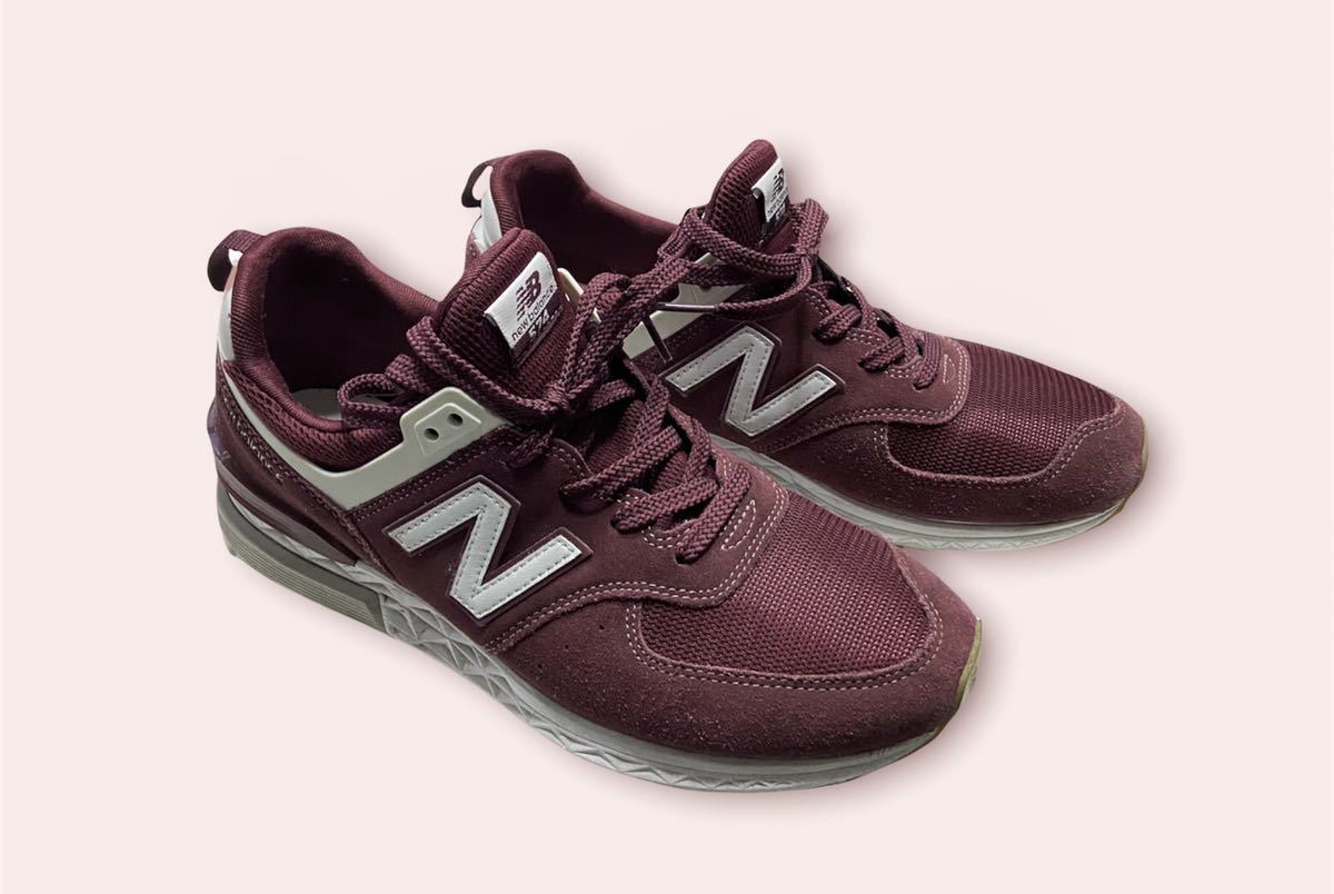 NEW BALANCE ニューバランス MS574FCW スニーカーBURGUNDY☆28.5サイズ 