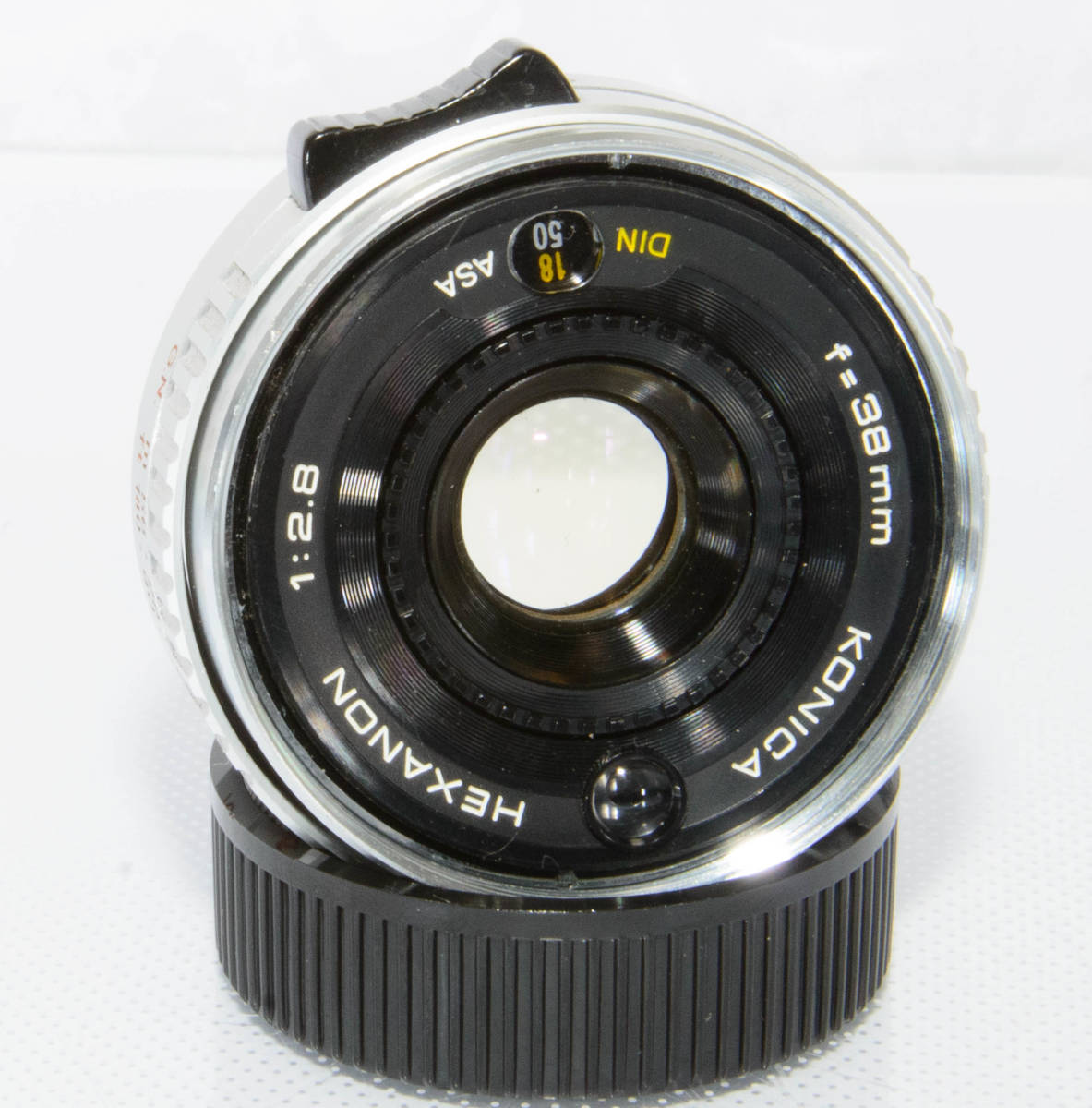 KONICA HEXANON 1:2.8 f=38mm コニカC35のレンズをL39マウント仕様に 