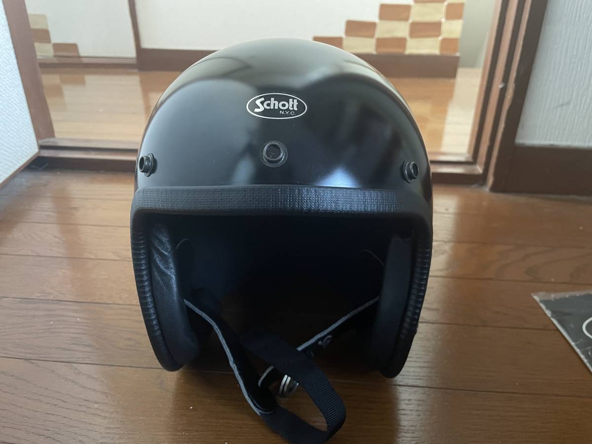 当時物schottショットジェットヘルメットワンスターLサイズ - Yahoo