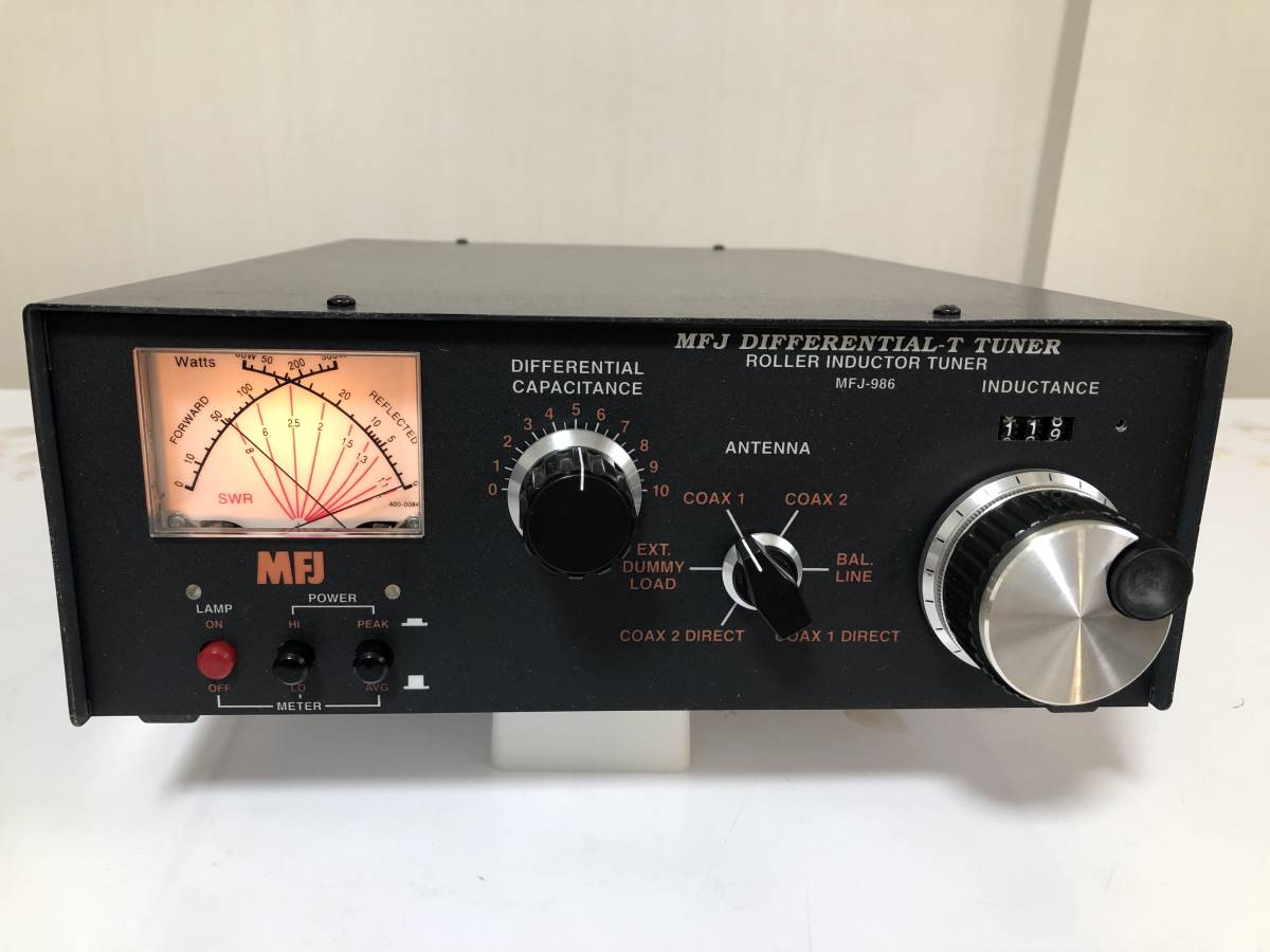 MFJ 986 3KW アンテナチューナー 1.8-30MHz ローラーインダクター