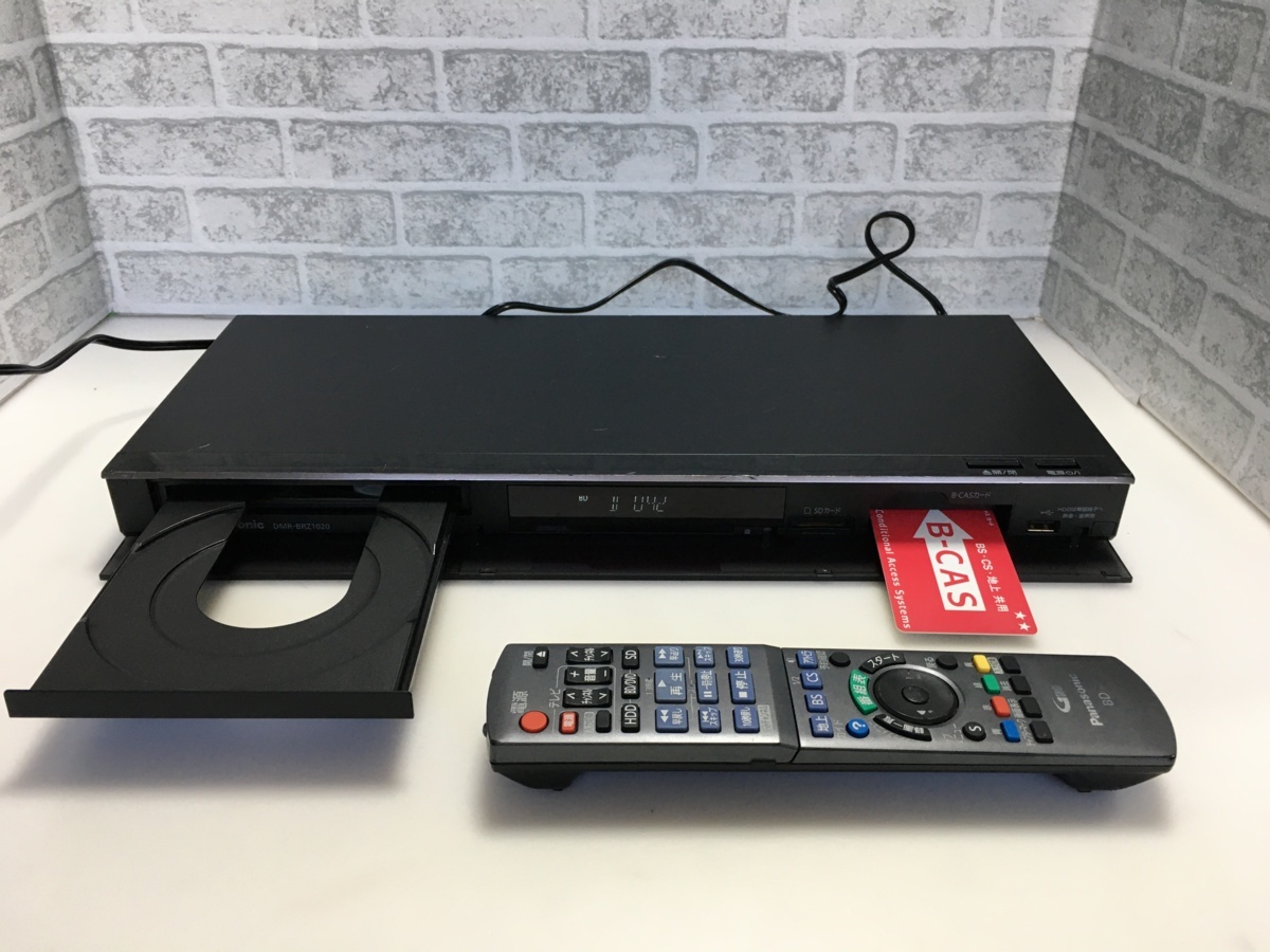 パナソニック　2017年製　BDレコーダー　DMR-BRZ1020　中古品8788 DMR-BRZ1020 パナソニック Panasonic 2017年製&frasl;2012年製ブルーレイディスク D*様 DMR-BRZ1020公式