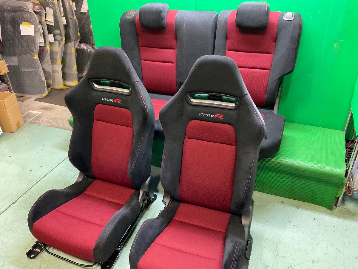 シビック タイプR ユーロ FN2 純正 シートセット 6.1万㎞ 運転席 助手  