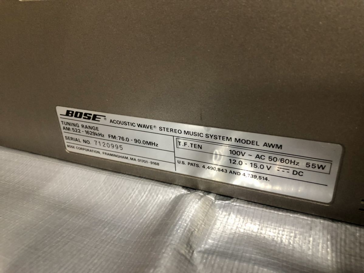 BOSE AWM ACOUSTIC WAVE MUSIC SYSTEM ボーズ アコースティック
