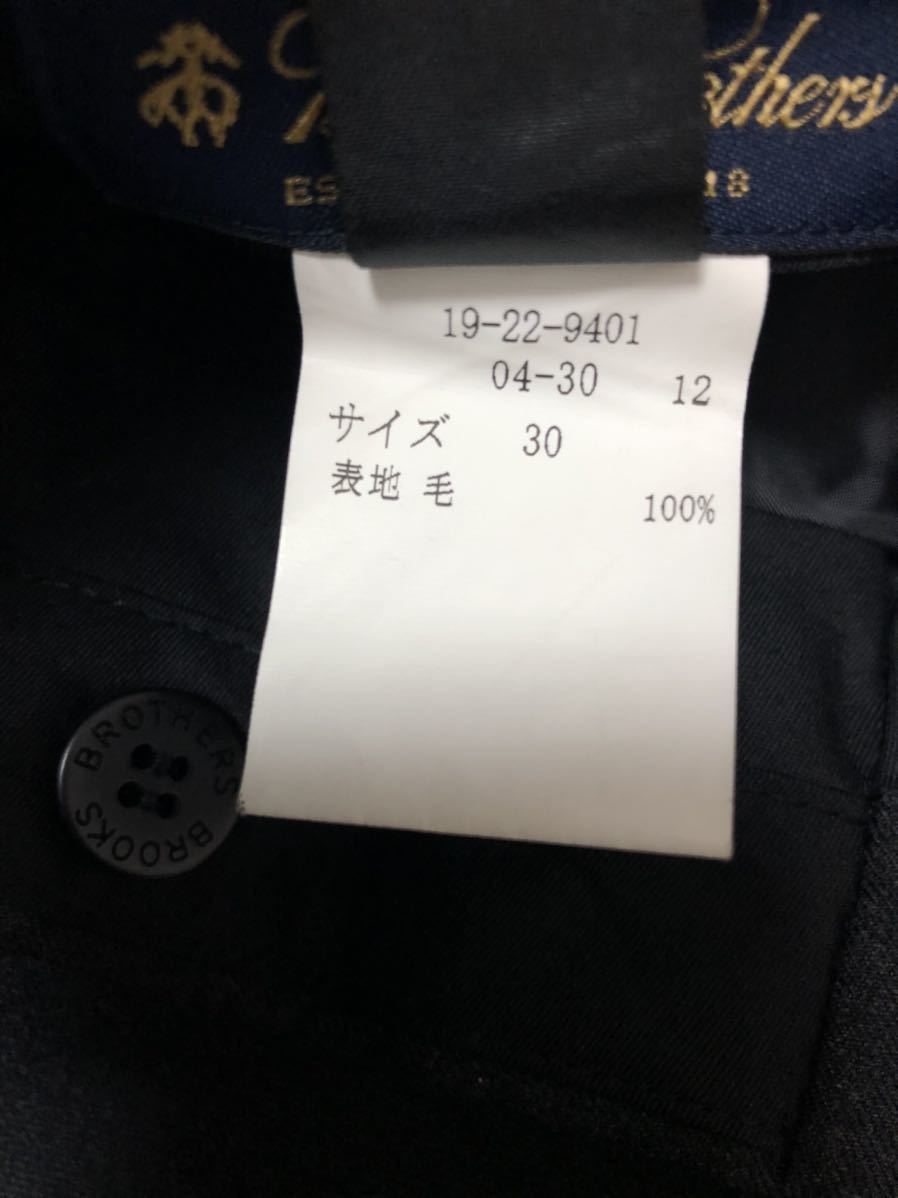 Brooks Brothers ウールパンツ スラックスパンツ ツータック 30