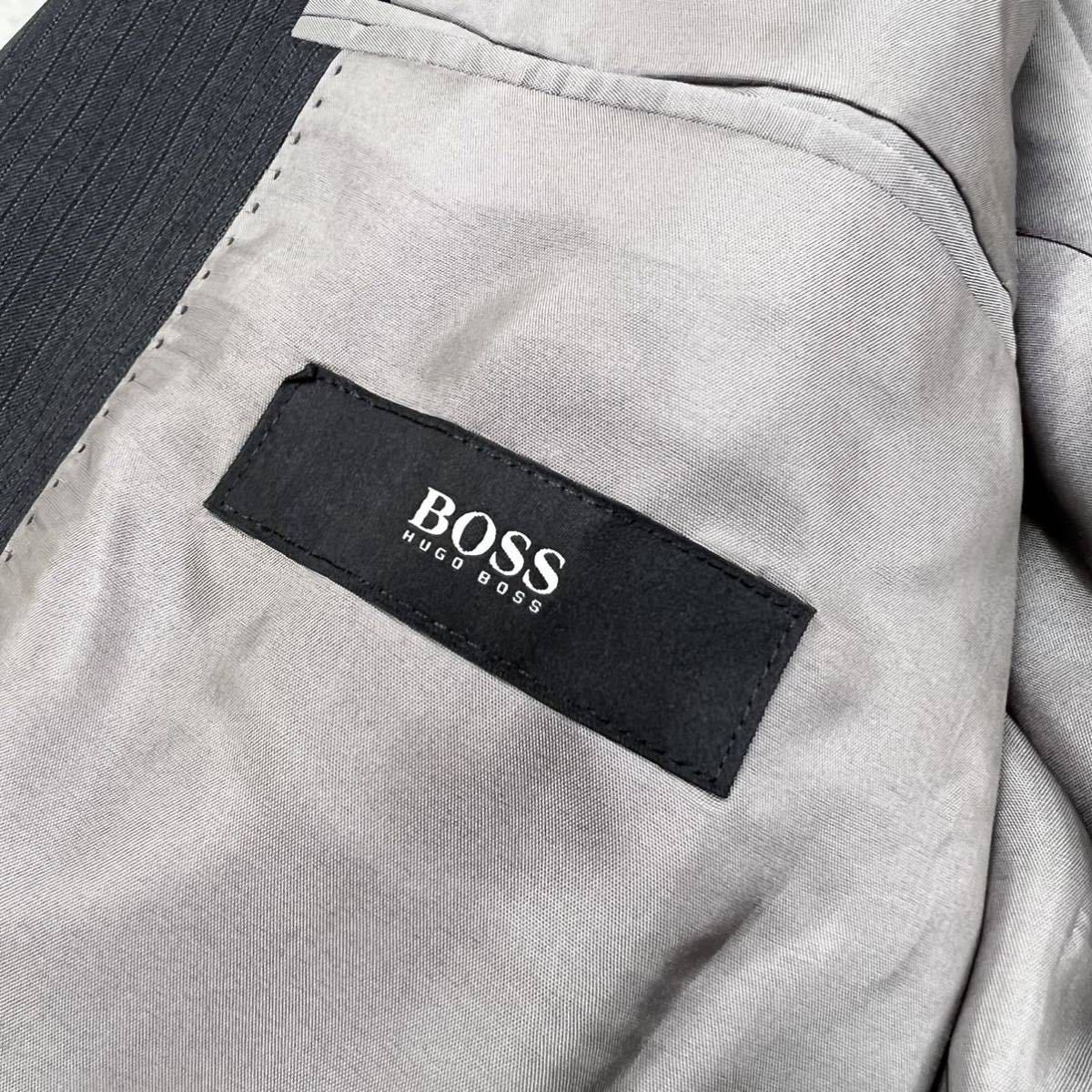 C18 HUGO BOSS ヒューゴボス【シャープな印象】ウール100% スーツ