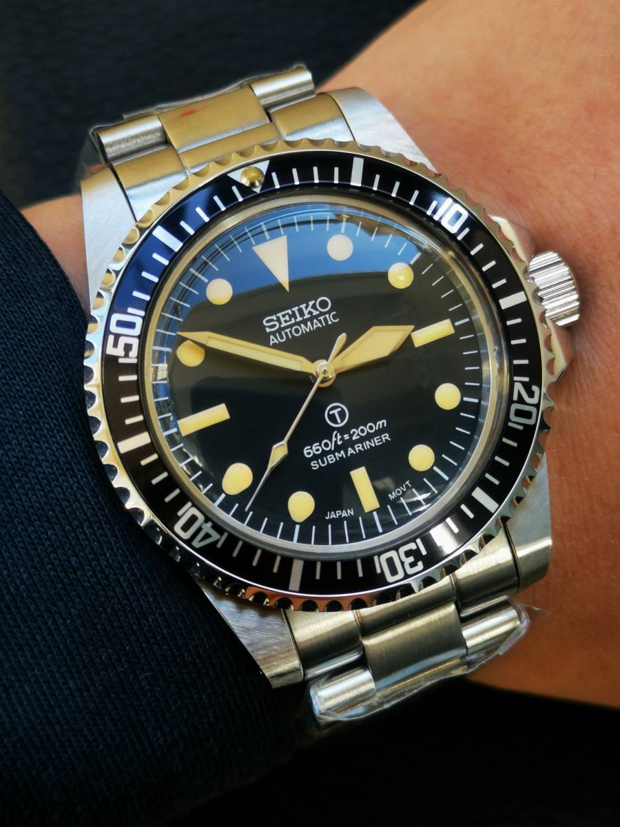 1円～ SEIKO ミリサブ カスタム mod ダイバーズ セイコー 腕時計 