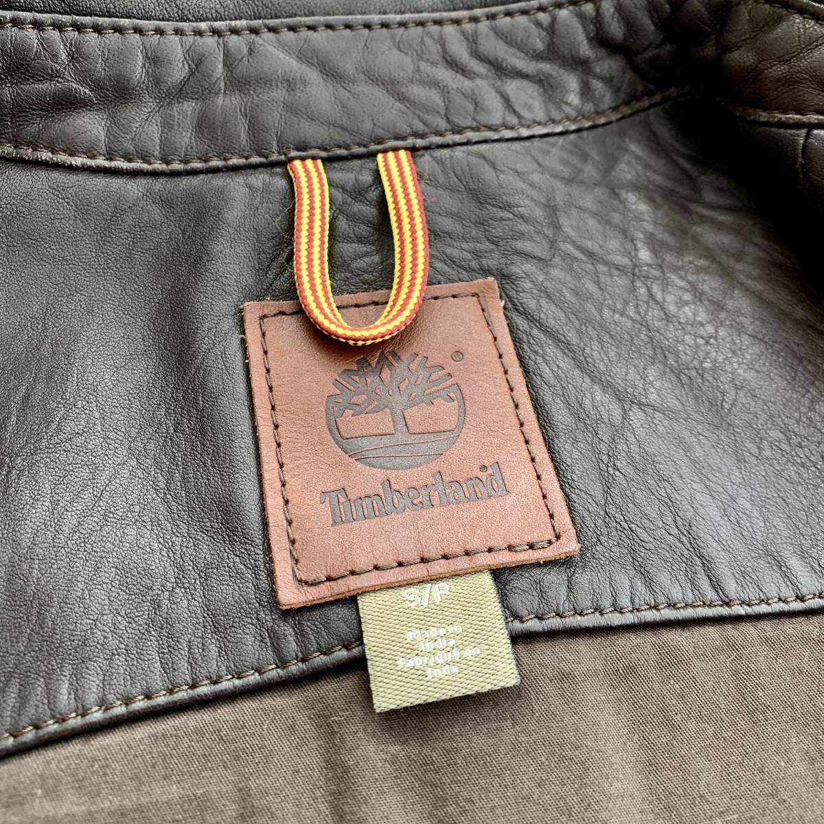 C14 ティンバーランド『シックに着こなし』Timberland 高級 襟付 羊革 