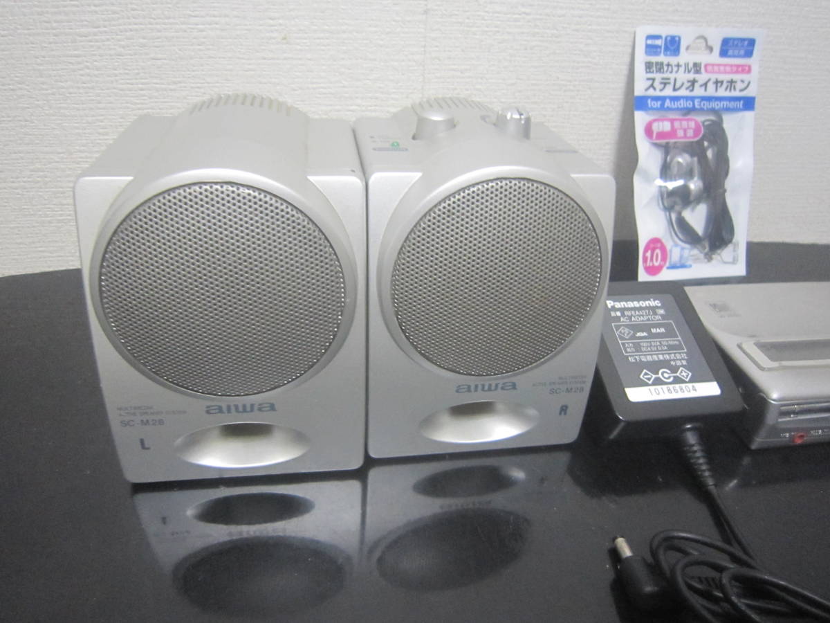 SHARP MDレコーダーMD−MS100 通電 再生 確認済 ジャンク 現状品