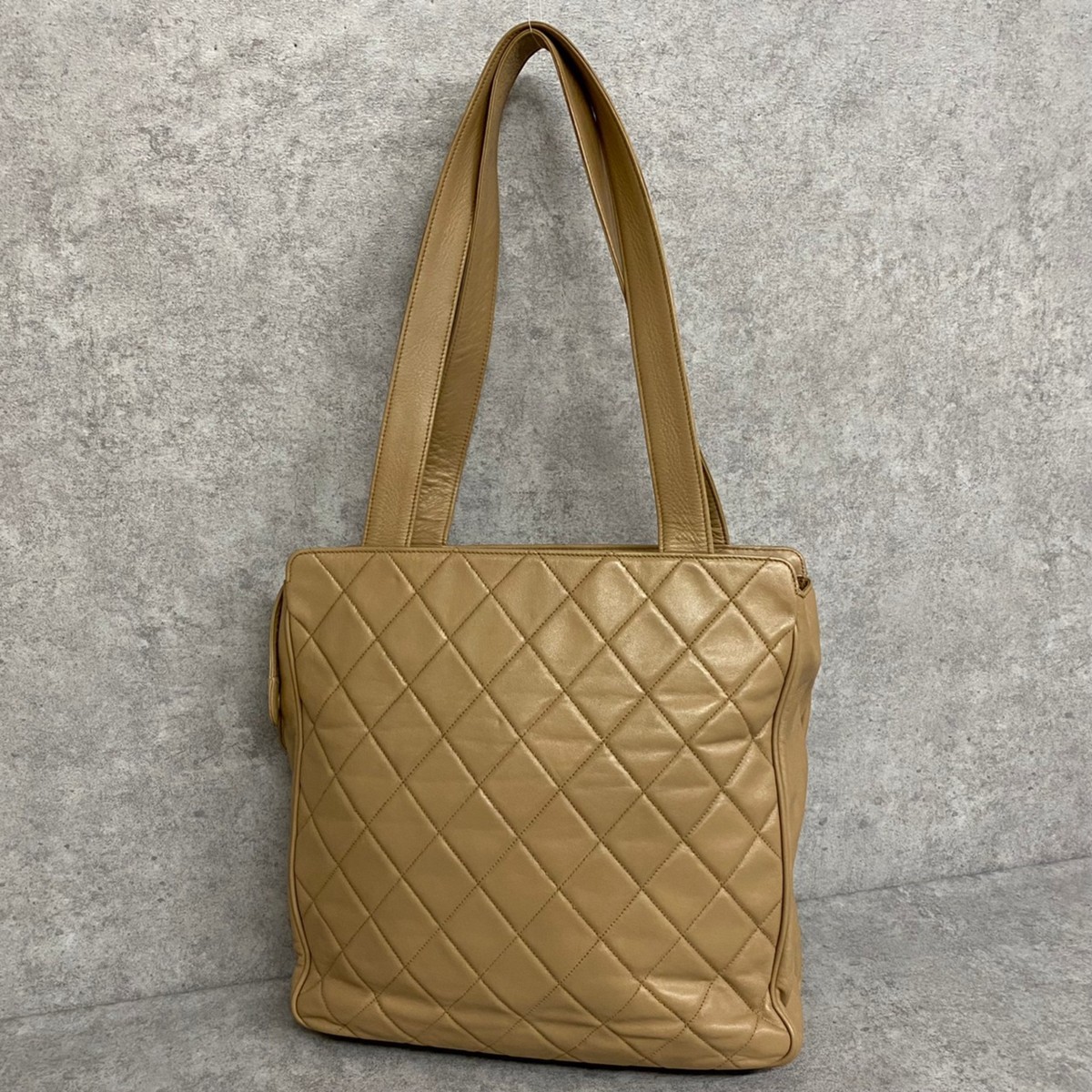 1円 美品 シール あり 3番台 CHANEL シャネル ラムスキン マトラッセ 