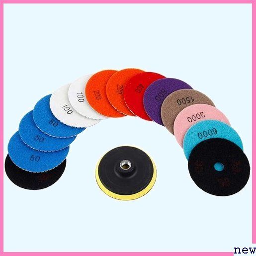 豊富な，人気SALE bk 10cm 高研削力 耐摩耗性 電動ポリッシャー用 汎用 磨 石材研 15点セット ダイヤモンド研磨パッ 125(電動ポリッシャー)｜売買されたオークション情報、yahooの商品情報をアーカイブ公開 - オー 電動ポリッシャー