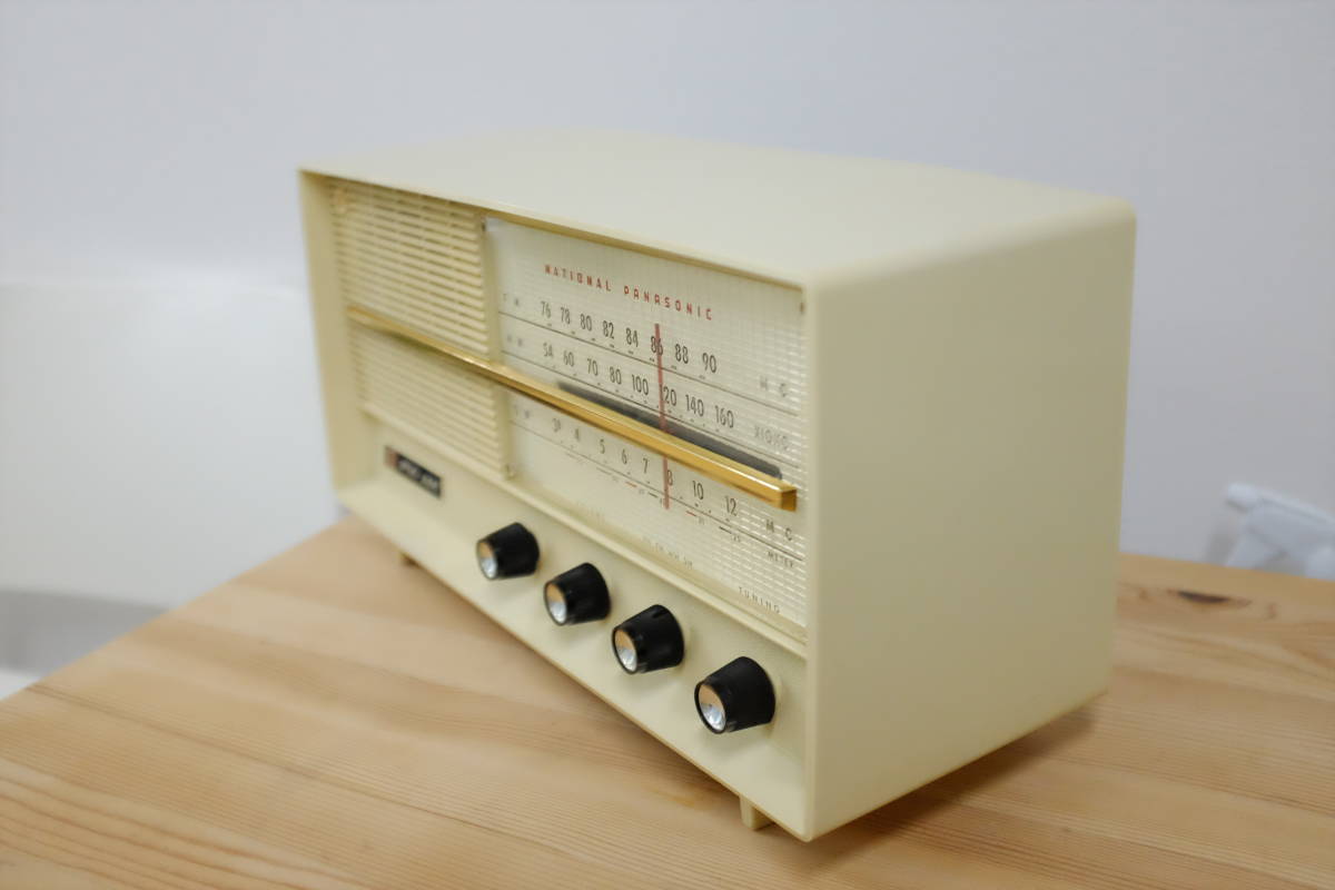 真空管ラジオ なります ナショナル EF740 AM FM SW 受信良好