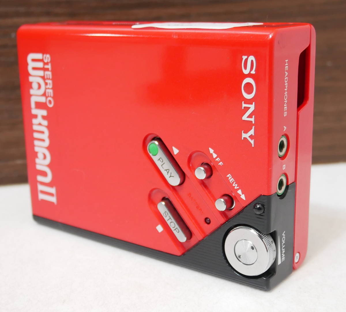 SONY STEREO WALKMAN Ⅱ 赤 レッド ジャンク カセットプレーヤー 再生専用