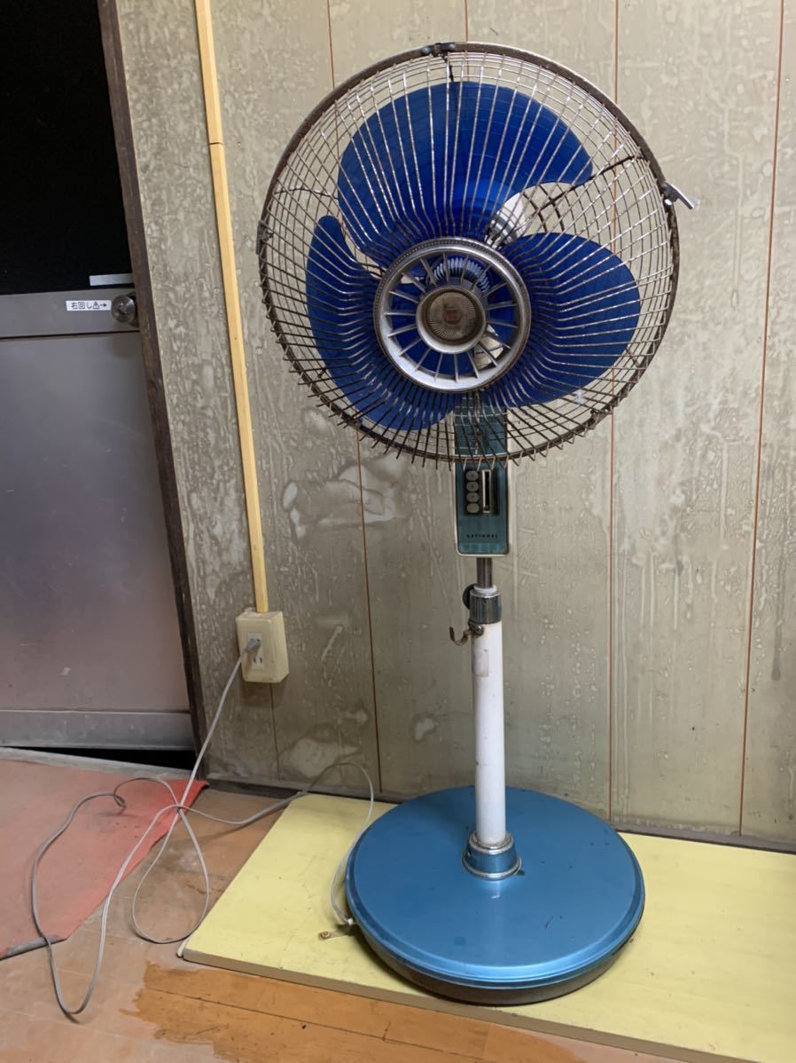 低価，最新作 National DELUXE ナショナル 大型フロアー用扇風機 昭和レトロ 管理番号12601(扇風機)｜売買されたオークション情報、yahooの商品情報をアーカイブ公開 - オークファン 扇風機