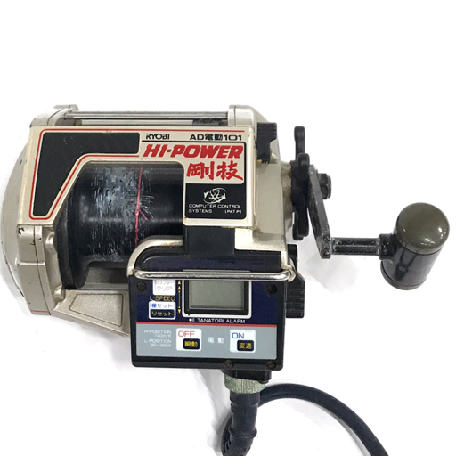 動作確認済み】RYOBI AD電動101 剛技 電動リール ケーブル付属 動作確認済み】RYOBI AD電動101 剛技 電動リール ケーブル付属