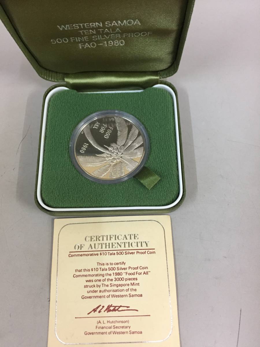 定番，低価 SAMOA サモア 1980年 10ドルプルーフ銀貨 硬貨 コイン 品(オセアニア)｜売買されたオークション情報、yahooの商品情報をアーカイブ公開 - オークファン オセアニア