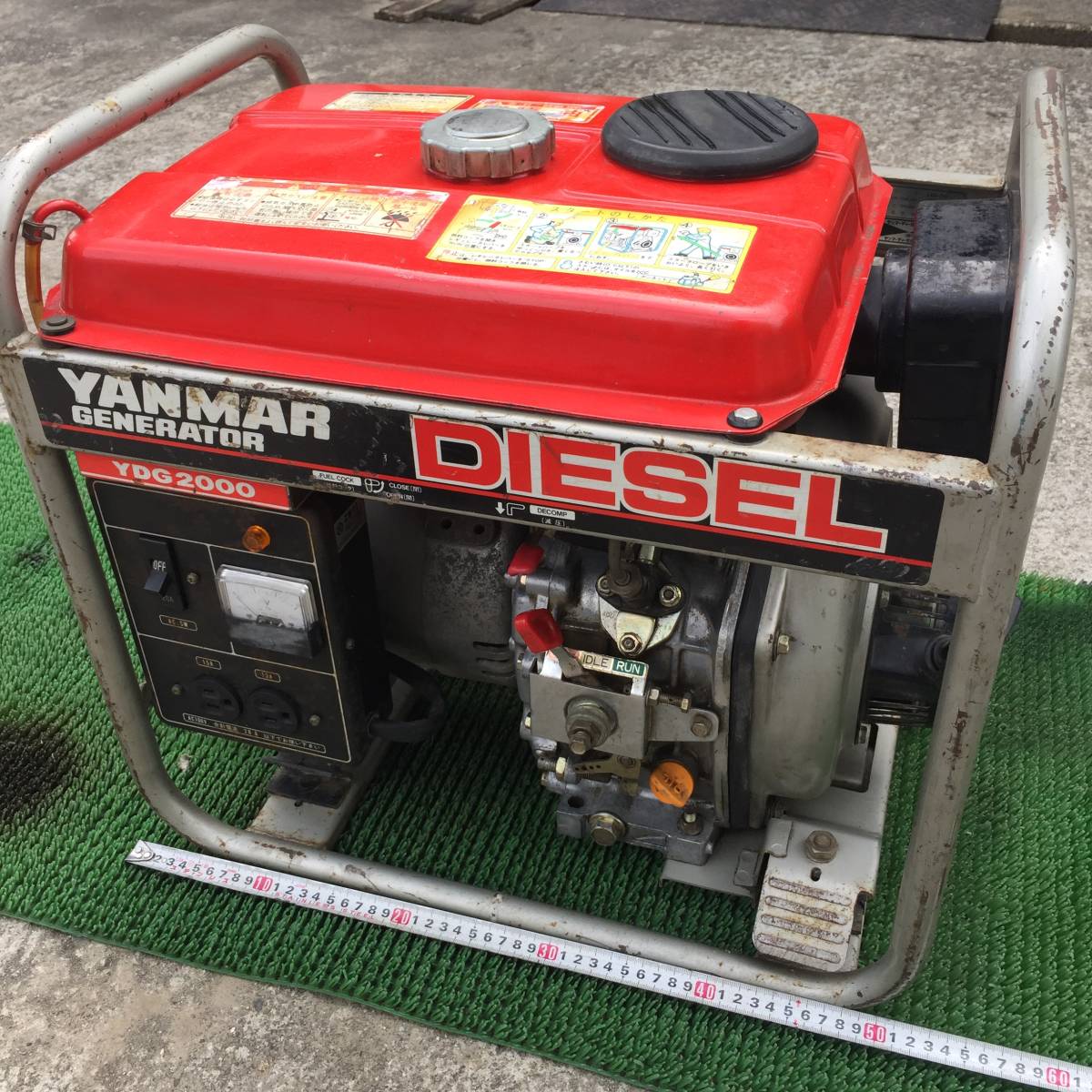 ヤンマー ディーゼル発電機 YDG2000 100V 20A 60Hz ＜動画あり＞ 防災 