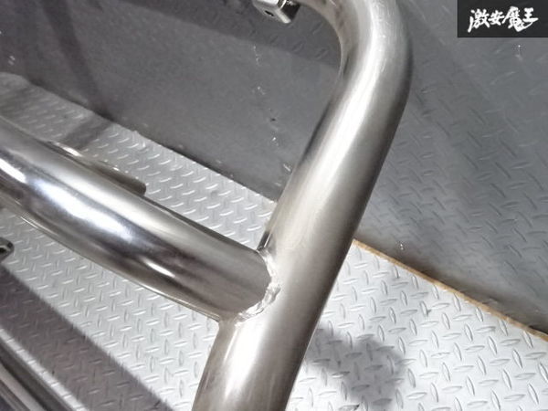 車 日産D21テラノ純正？ フロントステンレスバンパーガード