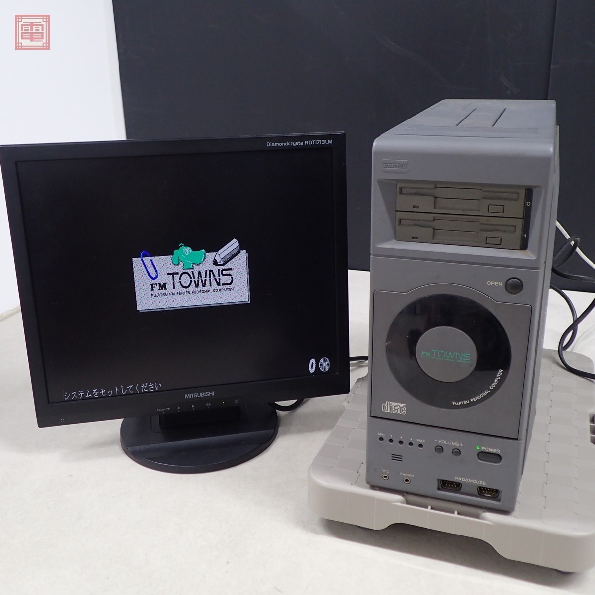富士通 FM TOWNS モデル2 本体（FMTOWNS-2）FUJITSU ジャンク パーツ