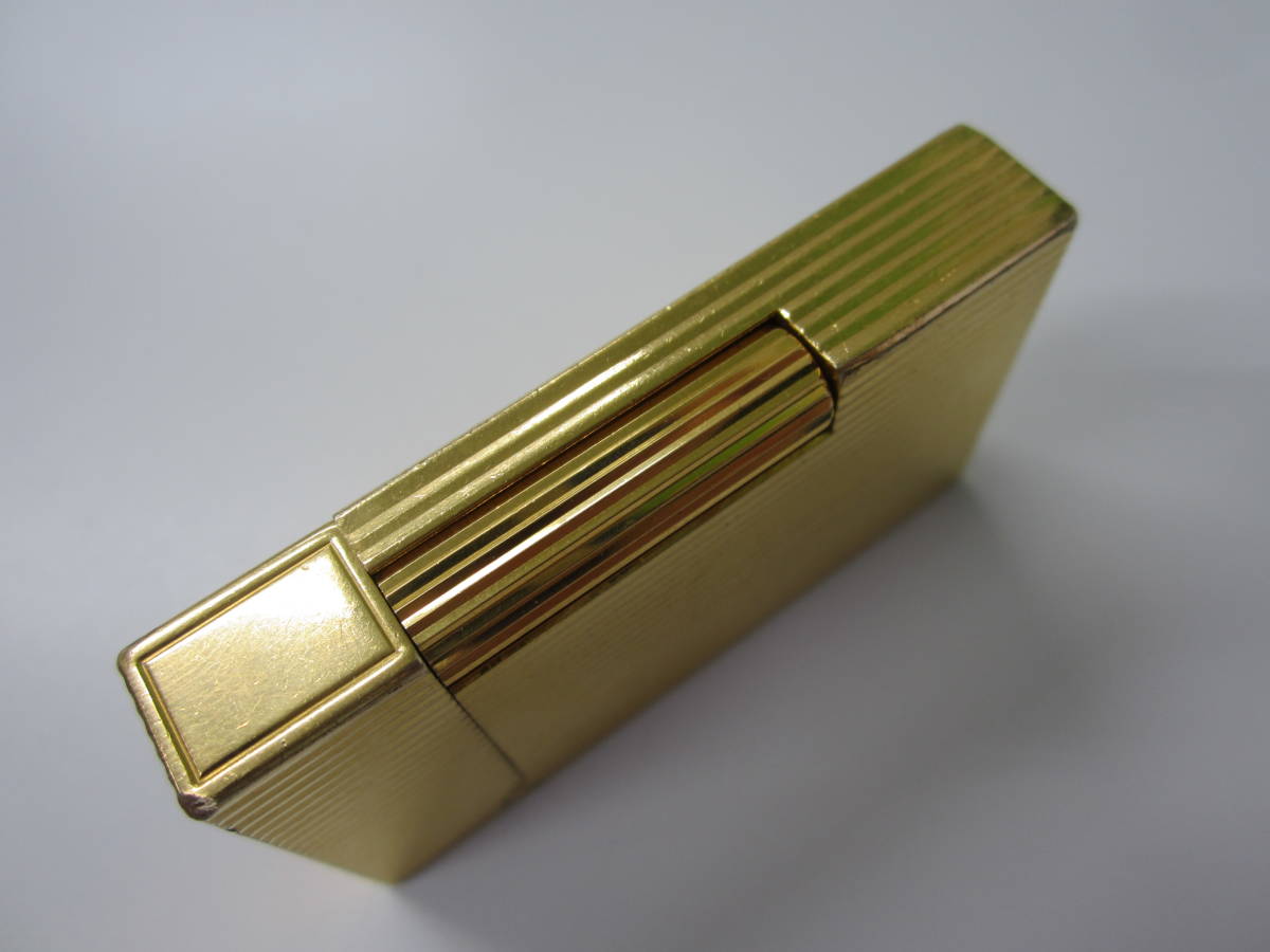 デュポン ライン2 ゴールド ストライプ S.T.Dupont LINE2 ガスライター 