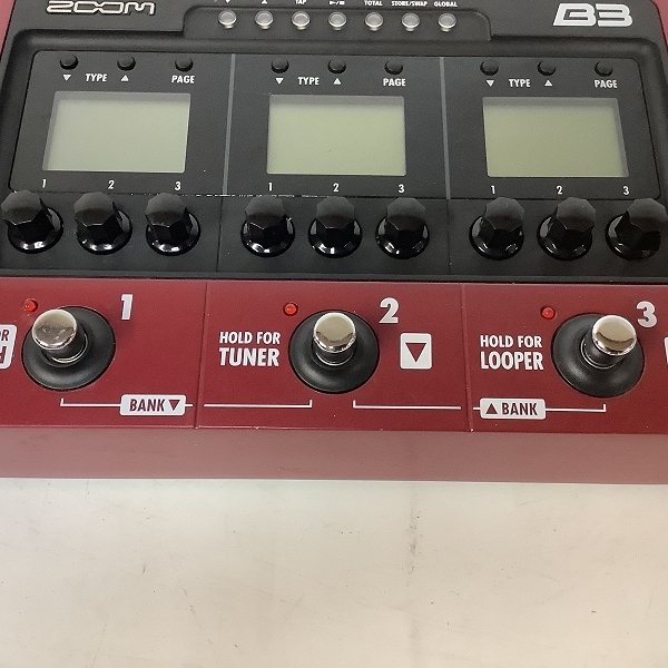 ZOOM/ズーム B3 ベース用 マルチエフェクター アンプシミュレーター