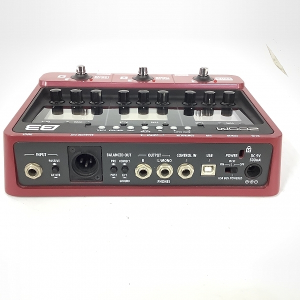 ZOOM/ズーム B3 ベース用 マルチエフェクター アンプシミュレーター