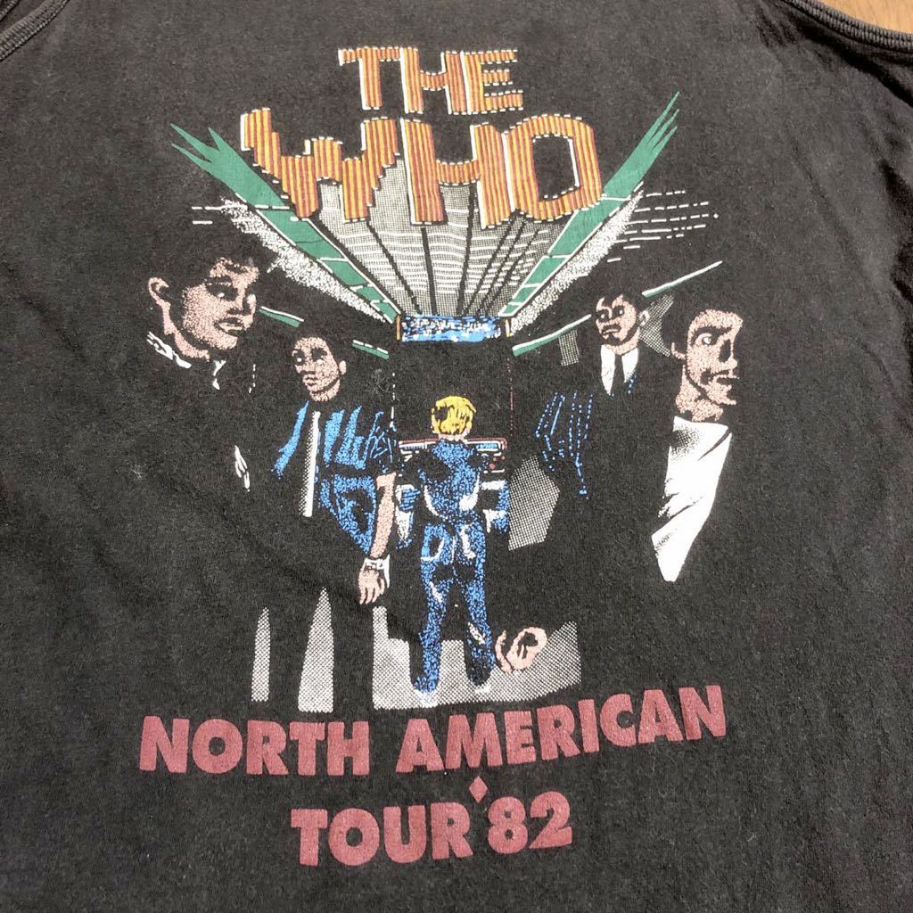 80s THE WHO 82年ツアー タンクトップ / ヴィンテージ ロックT(Tシャツ 