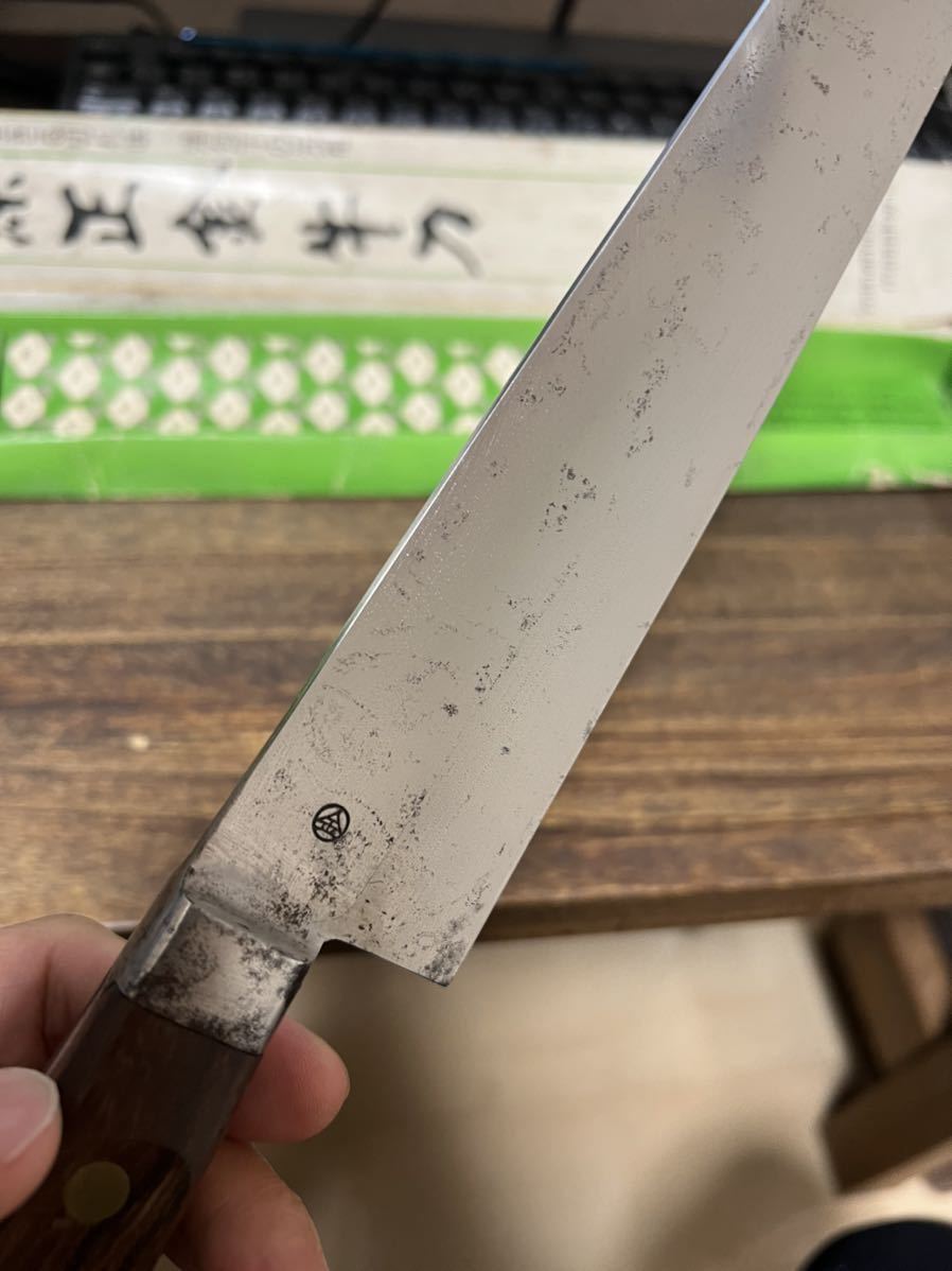 源正金牛刀 300mm 口金付 源正金 ツバ付牛刀 300mm 黒檀 Yahoo