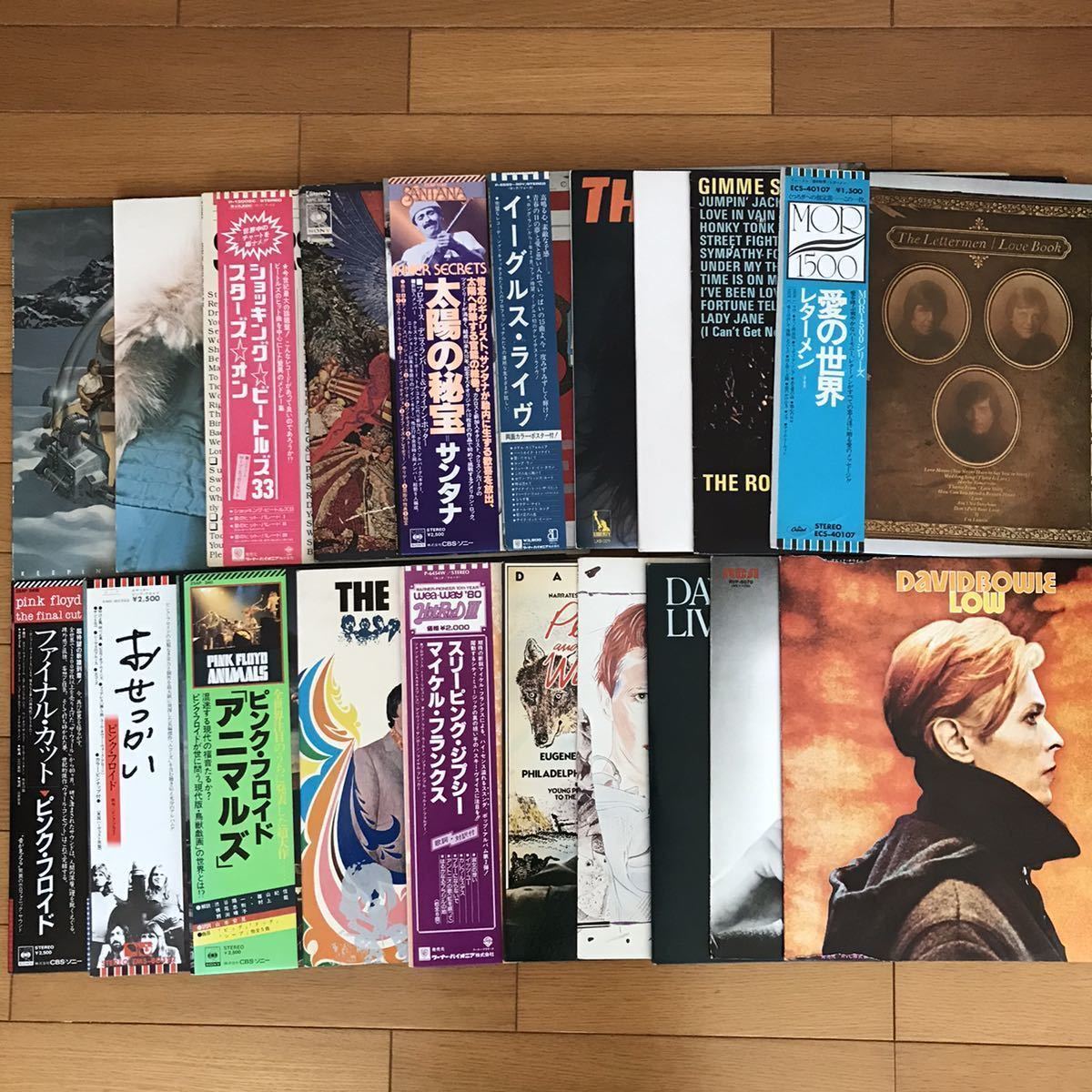  まとめ出品 その⑨ 洋楽ロック プログレ系 20枚 ピンク フロイド サンタナ デビッド ボウイーなど レコード LP 現状品 帯(Pink Floyd)｜売買されたオークション情報、yahooの商品情報をアーカイブ P