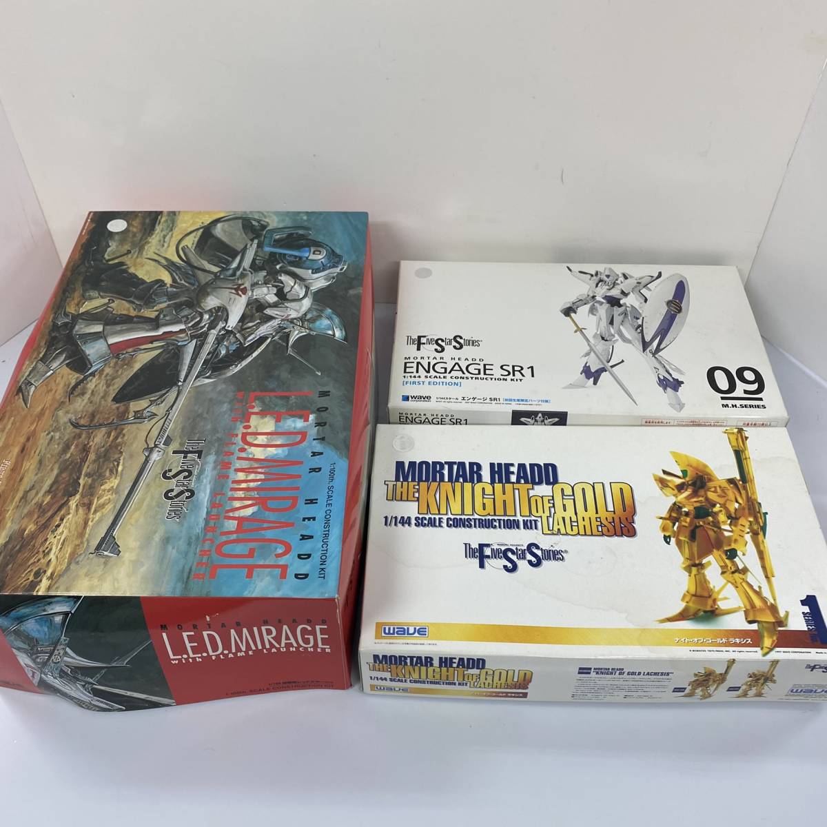 新品・未開封）WAVE FSS ファイブスター物語 プラモデル3点セット（KOG 