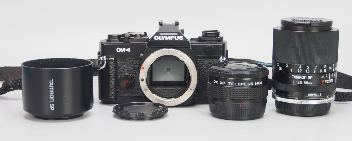 AZ-963 オリンパス OLYMPUS OM-4 前期 本体 ジャンク レンズ TAMRON SP