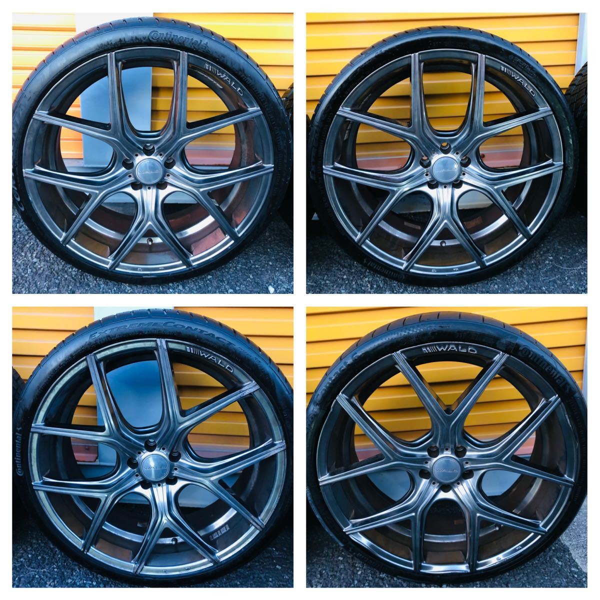 WALD 22インチ コンチネンタル アルミホイール WALD 22 INCH PCD 112 タイヤ CONTINENTAL 265/30 ZR