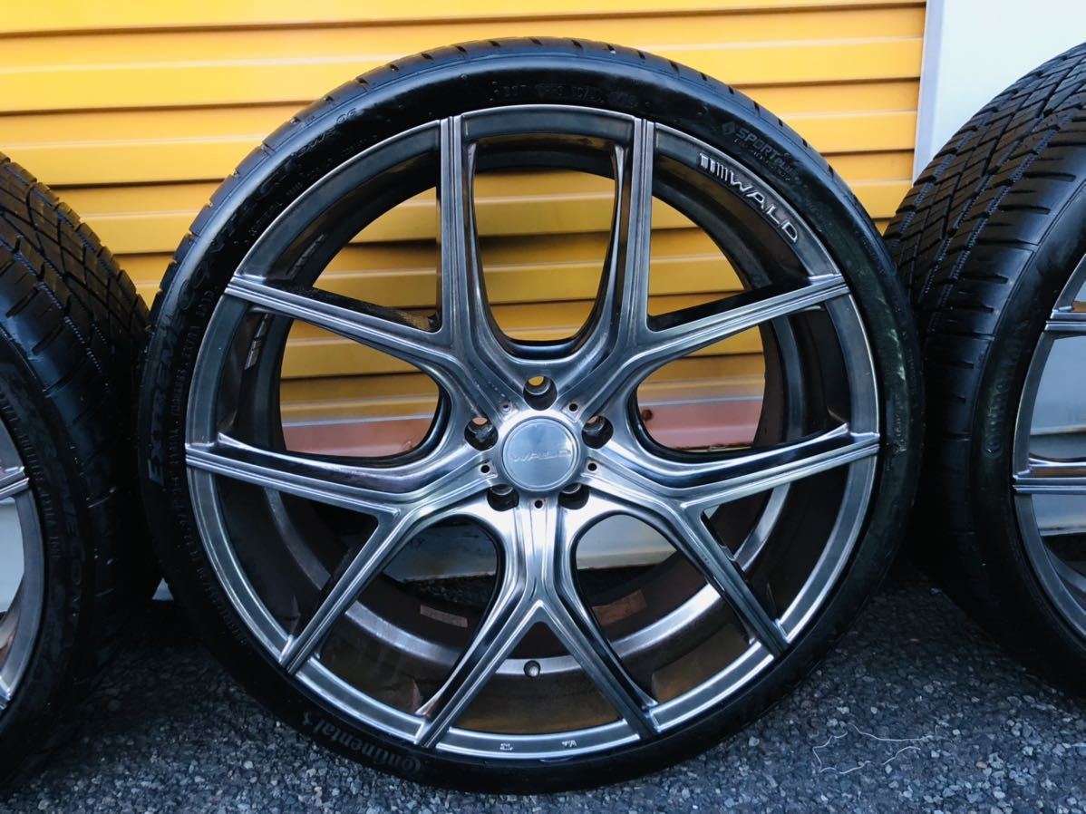 アルミホイール WALD 22 INCH PCD 112 タイヤ CONTINENTAL 265/30 ZR