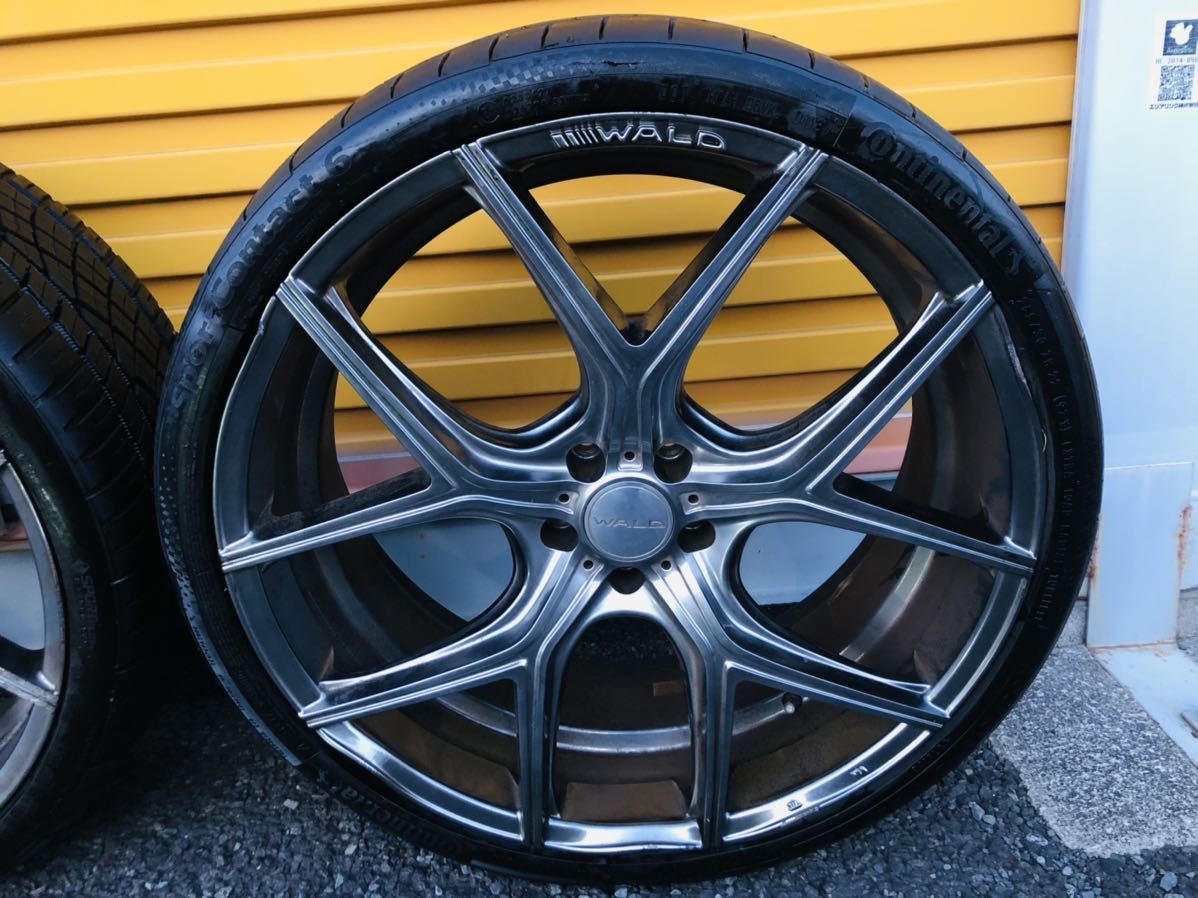 WALD 22インチ コンチネンタル アルミホイール WALD 22 INCH PCD 112 タイヤ CONTINENTAL 265/30 ZR