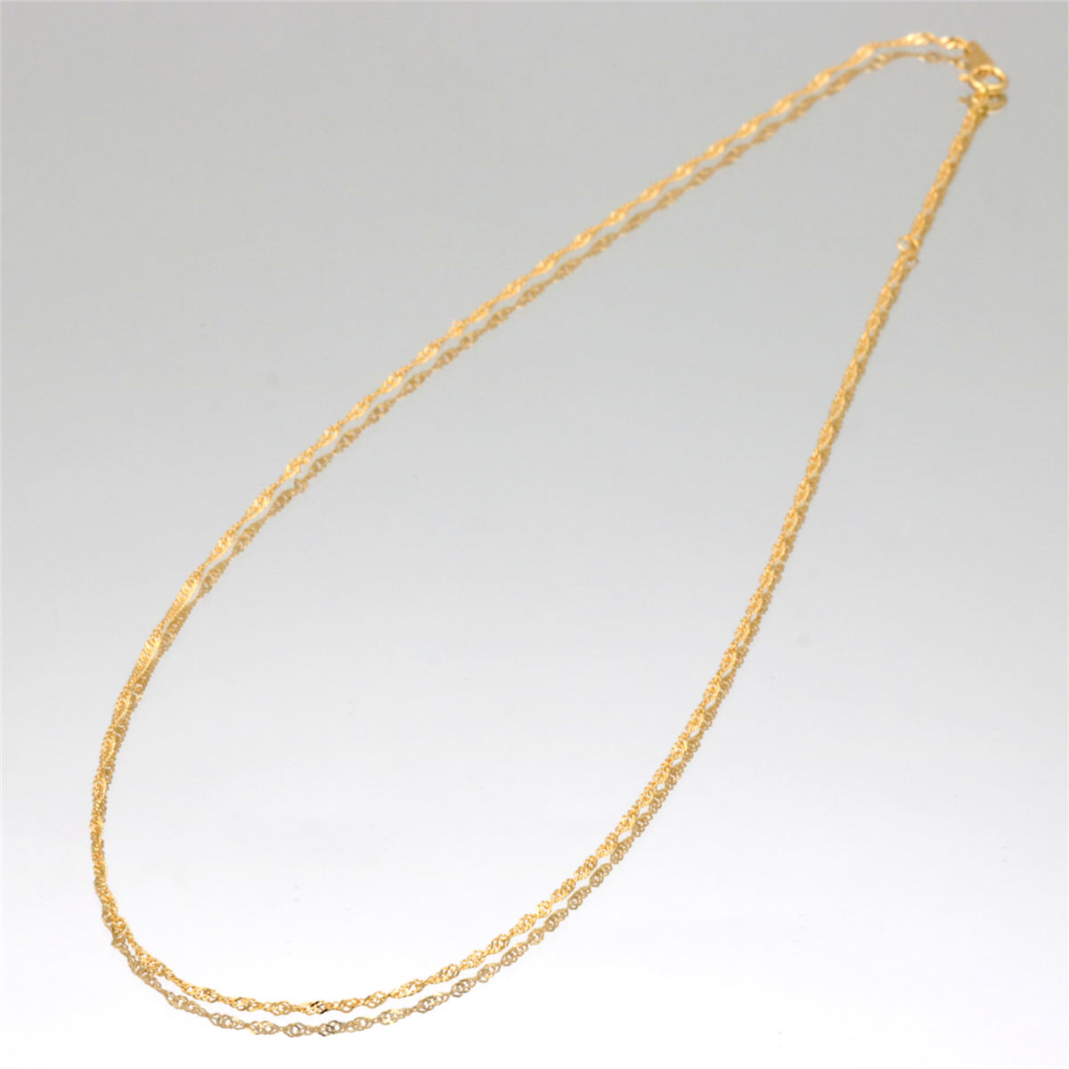 0384 / フェアリーカレット K18 K18YG Au750 ネックレス スクリュー