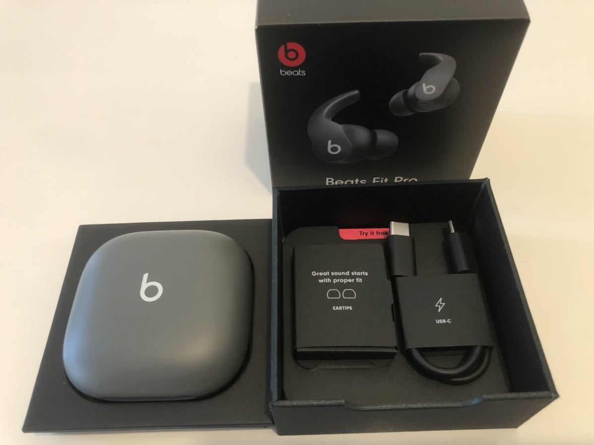ほぼ新品 Beats Fit Pro セージグレイ 付属品完備 2月10日購入 家電