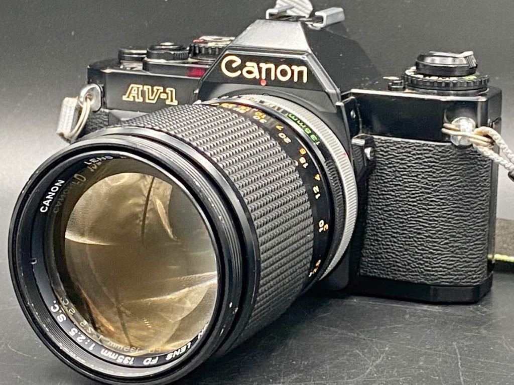 動作OK! キャノン Canon AV-1 CANON LENS FD 135mm F 2.5 S.C. POWER