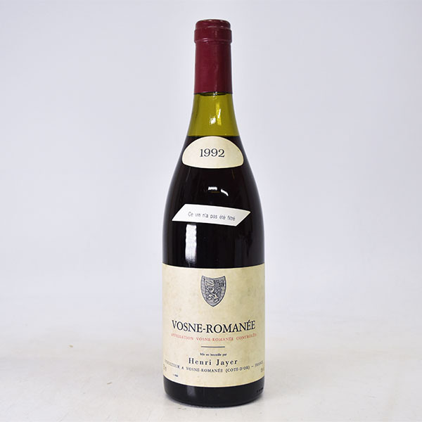 1円～★アンリ ジャイエ ヴォーヌ ロマネ 1992年 ルージュ 750ml コート ドール Henri Jaye B270307 Jayer Henri アンリ・ジャイエ Cru 希少 □注目