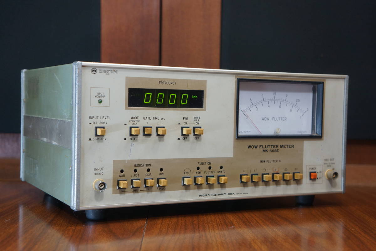 MEGURO／目黒電波測器 WOW FLUTTER METER MK-668E ワウ フラッター  