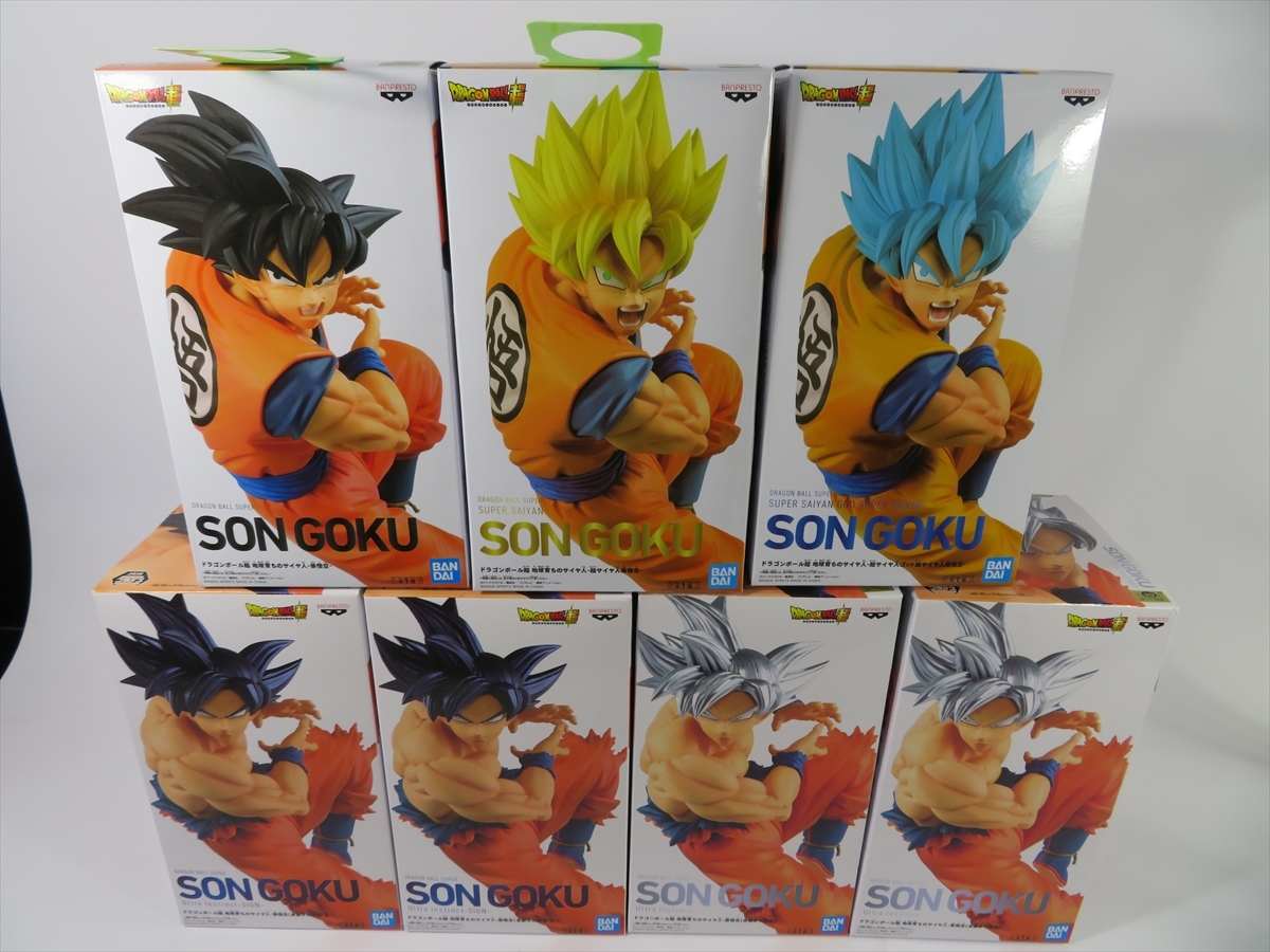 応募券付き ドラゴンボール超 地球育ちのサイヤ人 孫悟空 超サイヤ人孫悟空 身勝手の極意 フィギュア 計7体セット I8 孫悟空 売買されたオークション情報 Yahooの商品情報をアーカイブ公開 オークファン Aucfan Com
