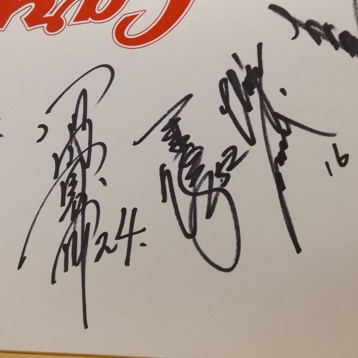 ○21091105 広島東洋カープ CARP 2005年 大型色紙 直筆サイン 寄せ書き 