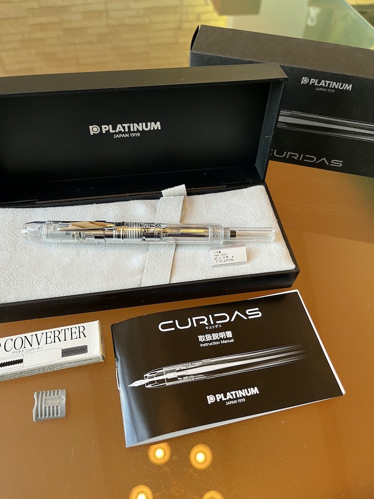 プラチナ Platinum ★万年筆★キュリダス★PKN-7000★プリズムクリスタル★中字（M）★おまけ付★付属品全て有★超美品!!_1