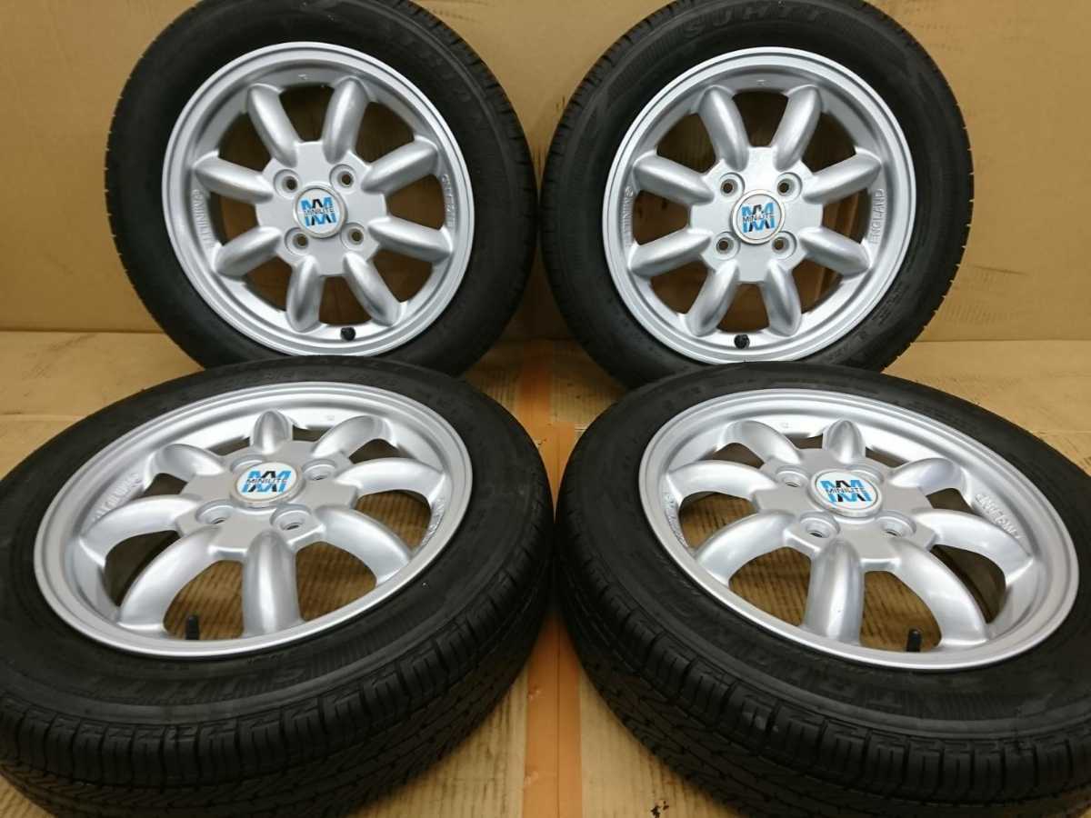 ダイハツ MINILITE 14×4.5J +45 4H PCD100 20年製タイヤ TRIANGLE 