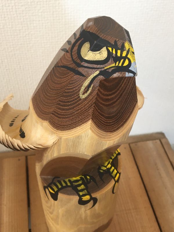 2/27mi 貴重☆お鷹ぽっぽ☆伝統工芸☆在銘☆六代目高橋清雅作☆山形県