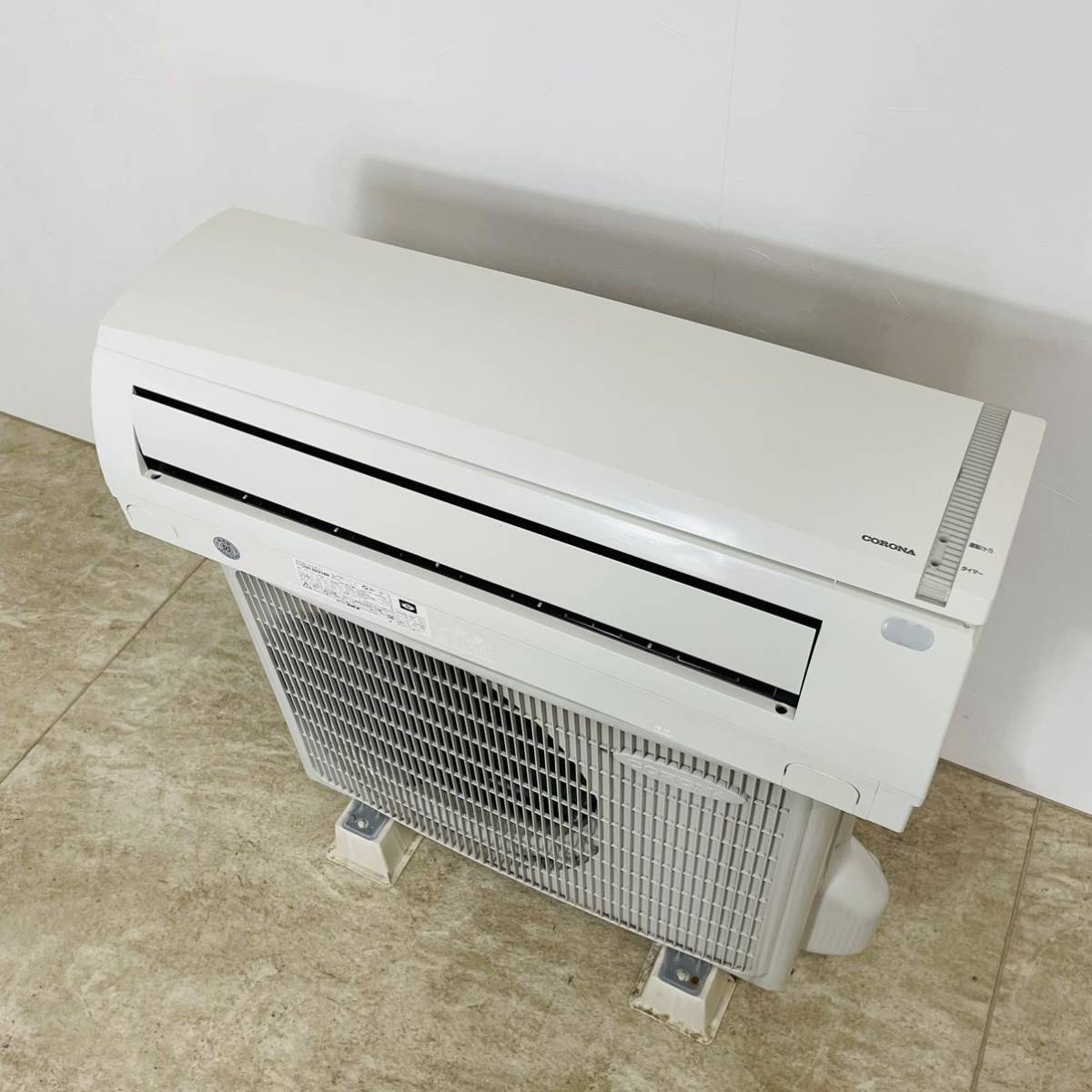 美品 CORONA コロナ ルームエアコン CSH-N2218R(W) 2018年 リモコン 