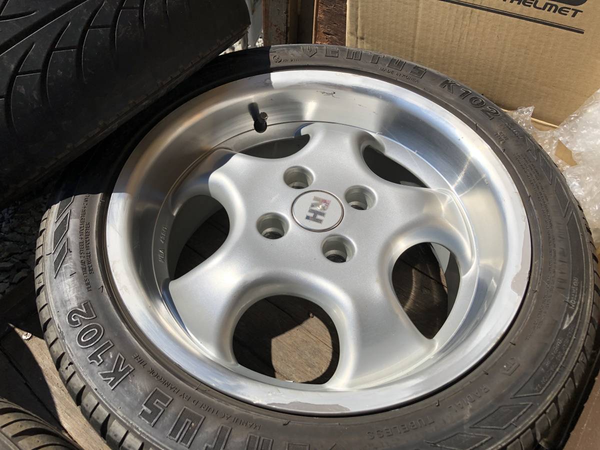 RH カップホイール 15インチ 7J オフセット37 PCD100 4H 4本(社外品 