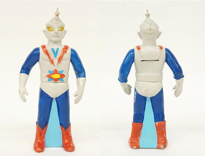 タカトク ゾーン ソフビ貯金箱 当時もの タカトク製「流星人間ゾーンの
